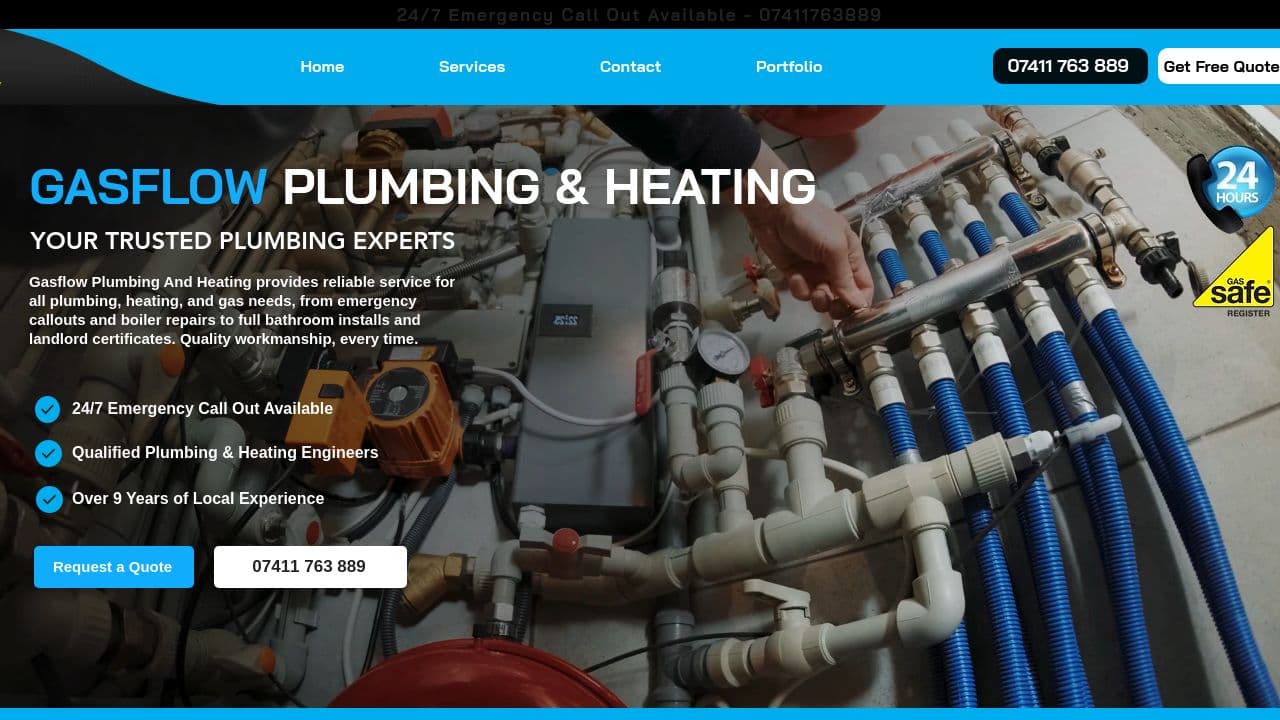 GAS AND FLOW LTD website screenshot