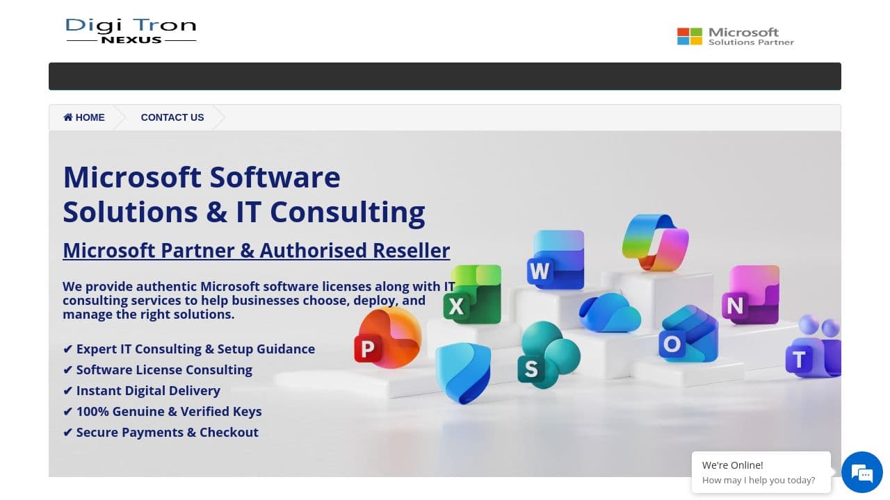 DIGITRONNEXUS LTD website screenshot