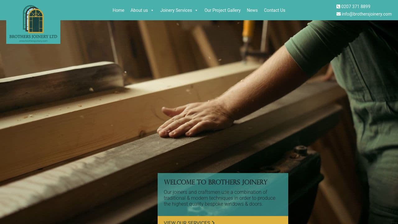 BROTHERS B JOINERY LTD website screenshot