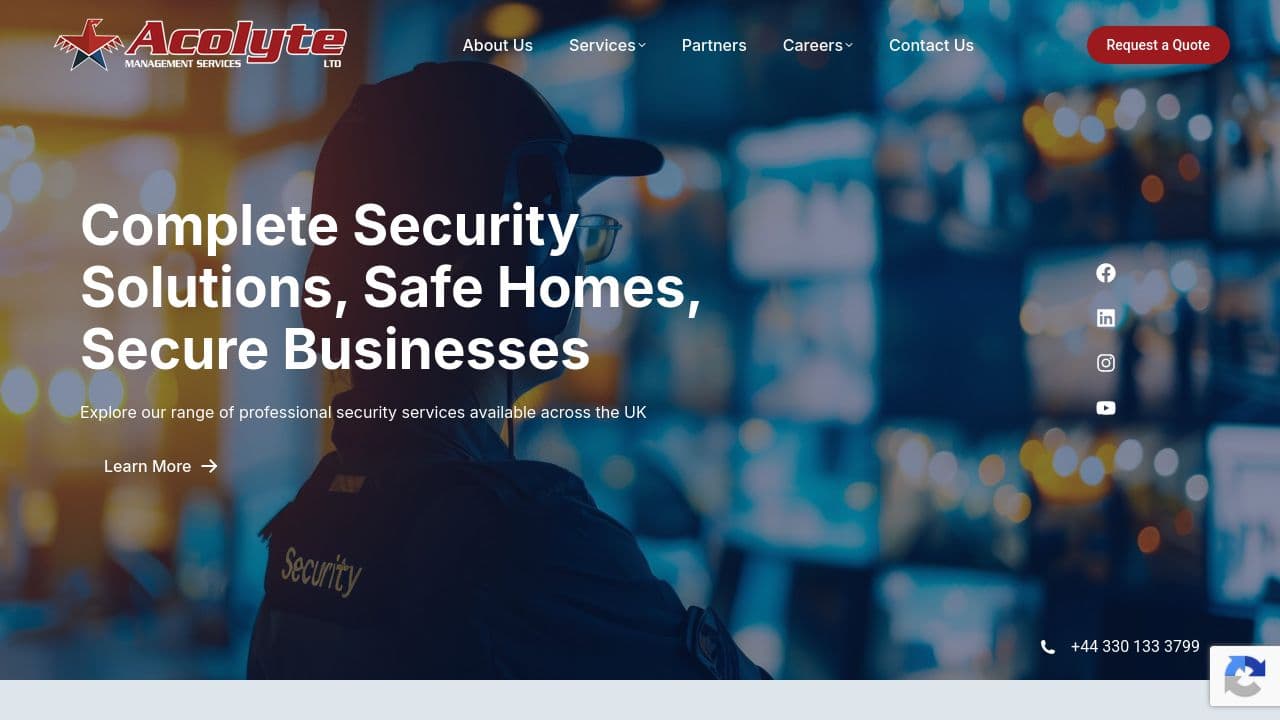 ACOLYTE WEB SERVICES LTD website screenshot