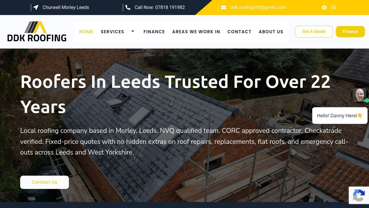 Professional Roofing Services in Leeds | DDK Roofing Ltd