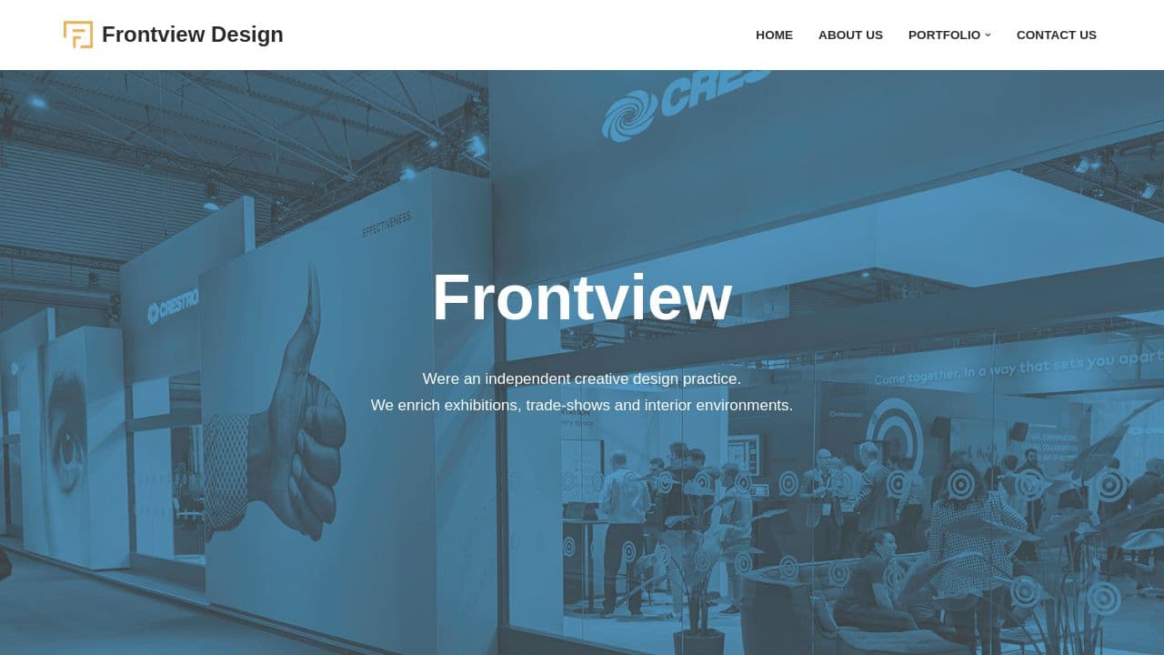 FRONTVIEW DESIGN LIMITED website screenshot