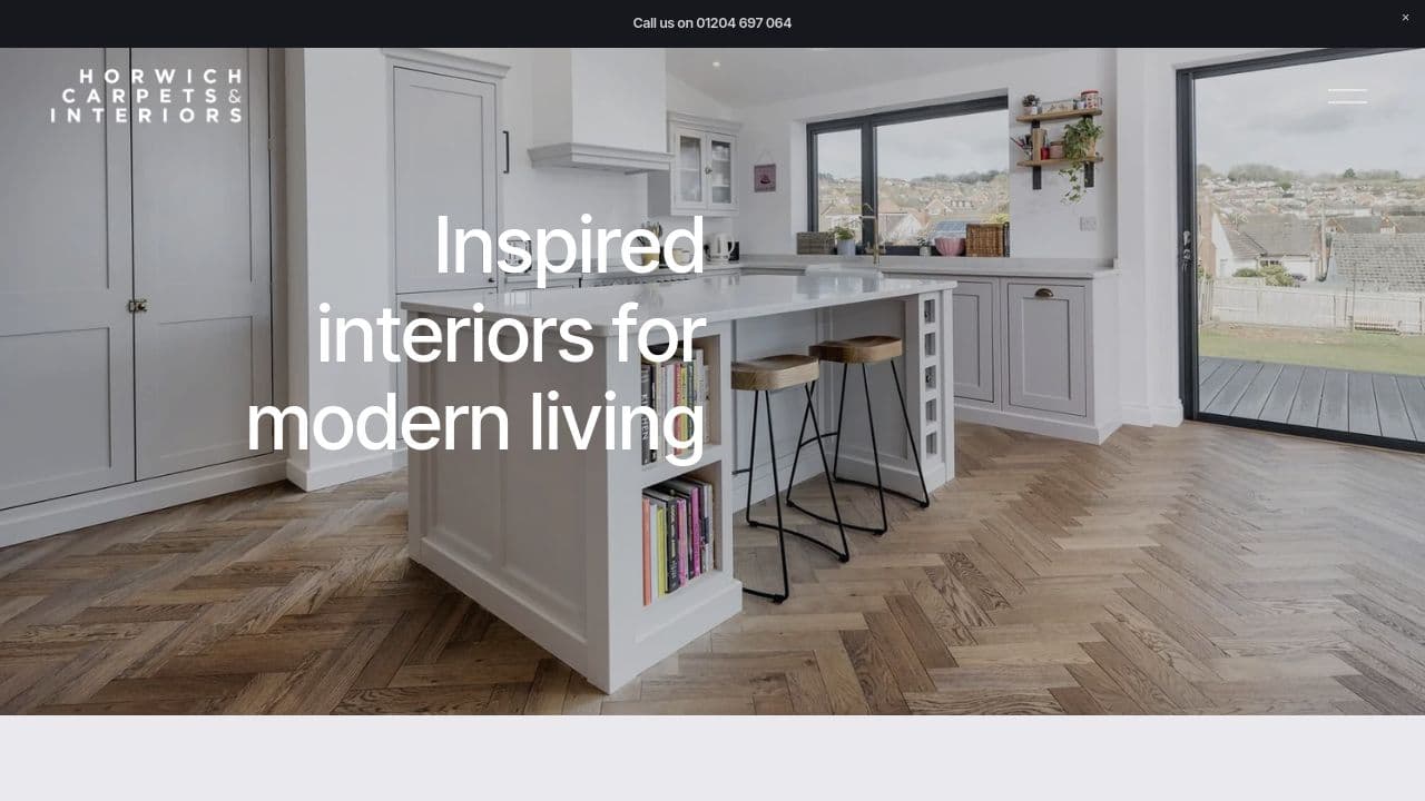 HORWICH CARPETS LIMITED website screenshot