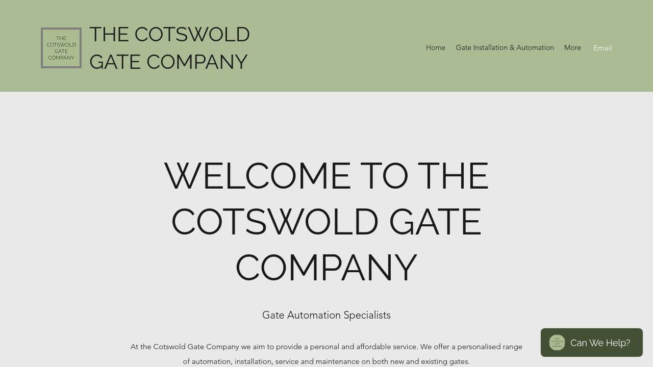 COTSWOLD GATE & AUTOMATION LTD website screenshot