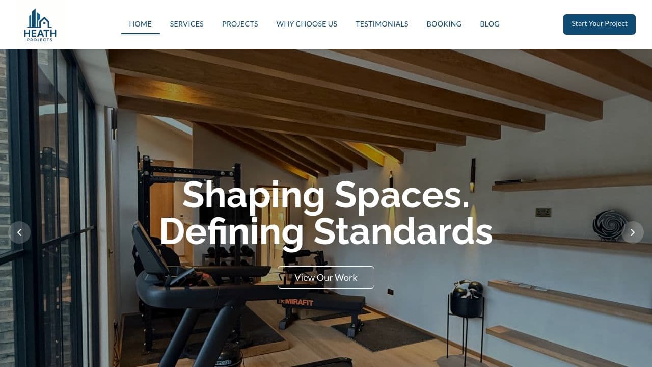 HEATH PROJECTS LIMITED website screenshot