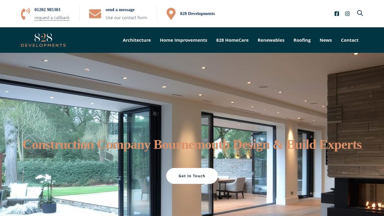 828 DEVELOPMENTS LTD website screenshot