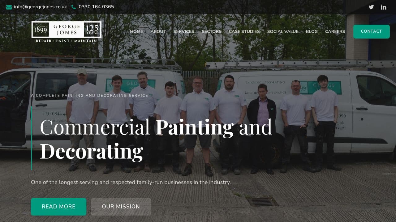GEORGE JONES & SON (CONTRACTORS) LIMITED website screenshot