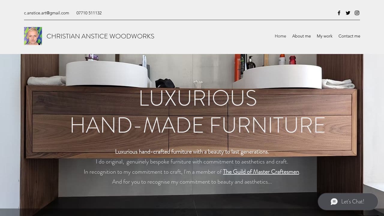 CHRISTIAN ANSTICE LIMITED website screenshot