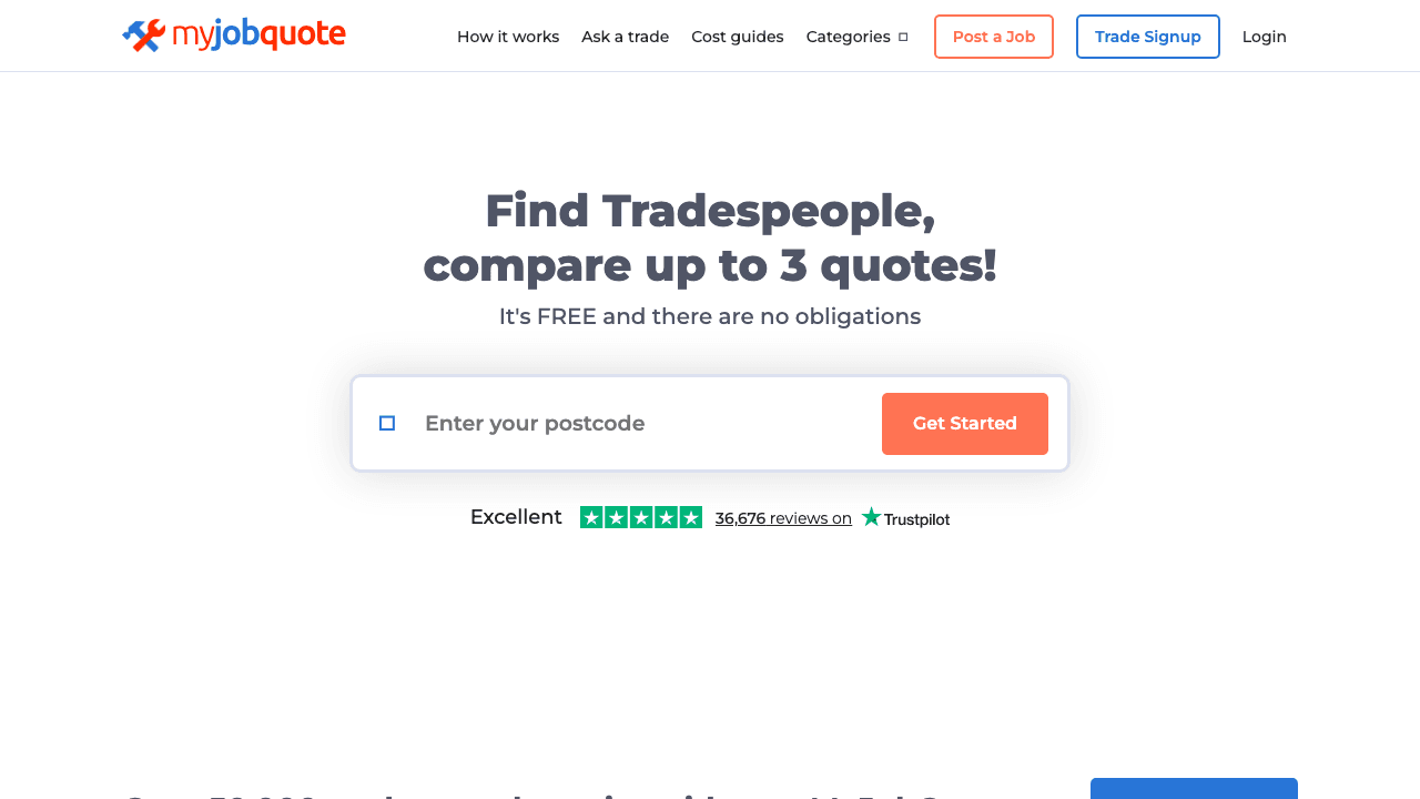 MyJobQuote Tradespeople