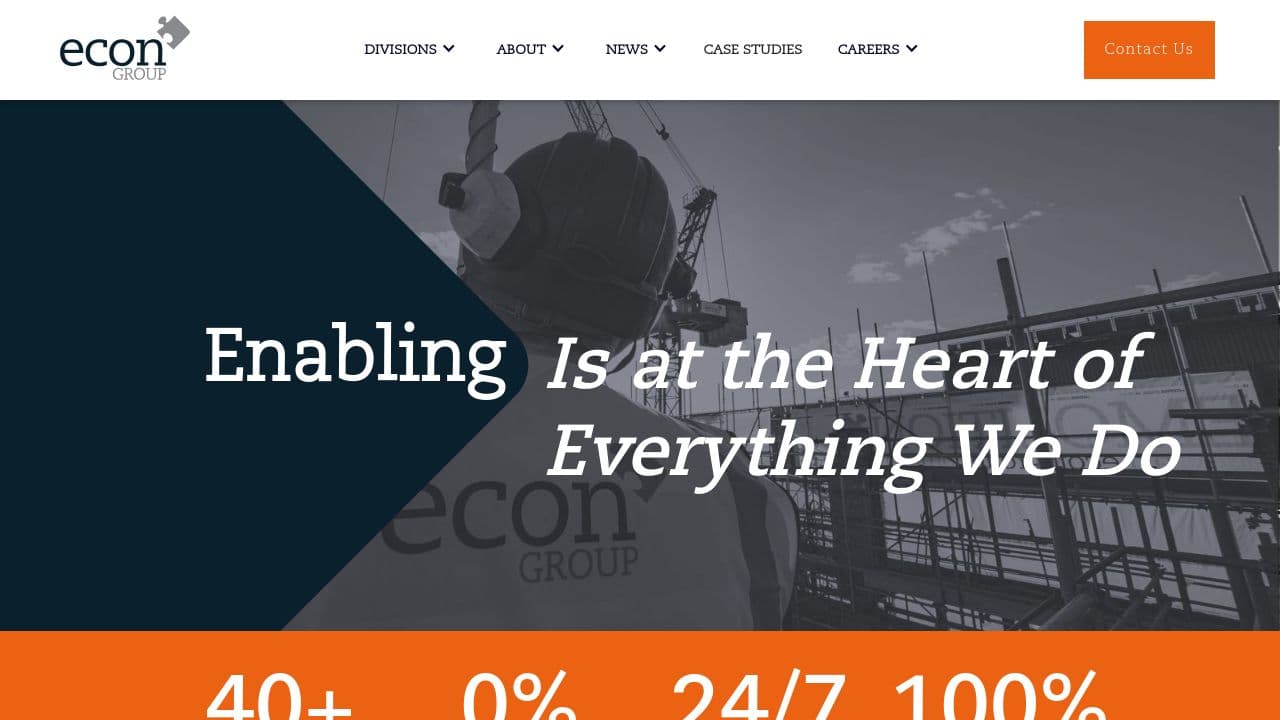 ECON GROUP LIMITED website screenshot