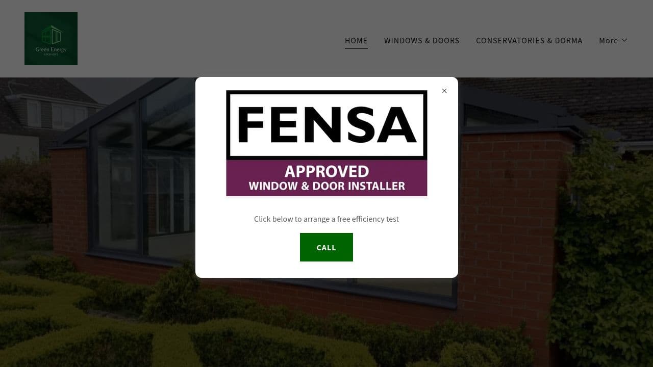 GREEN ENERGY UPGRADES LTD website screenshot