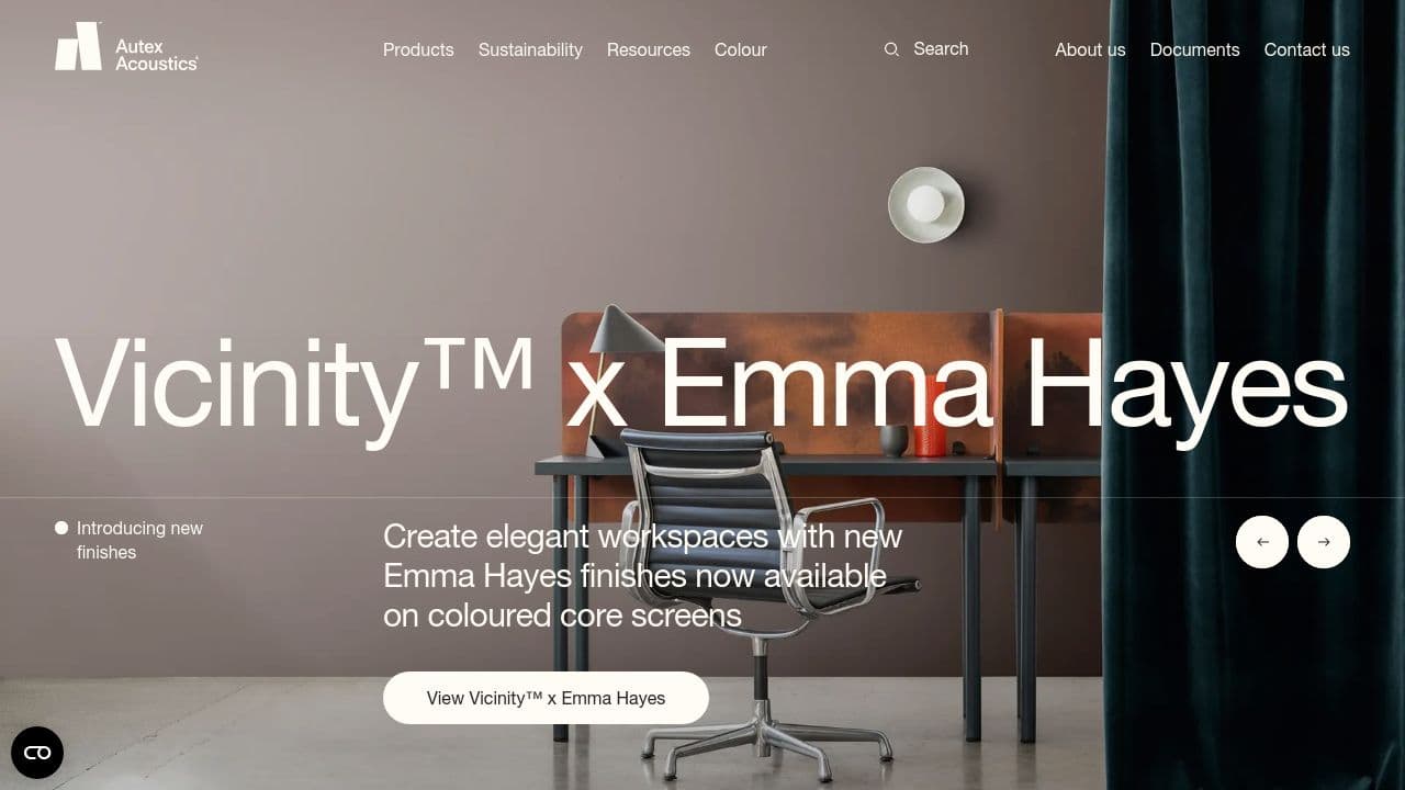 AUTEX ACOUSTICS LIMITED website screenshot