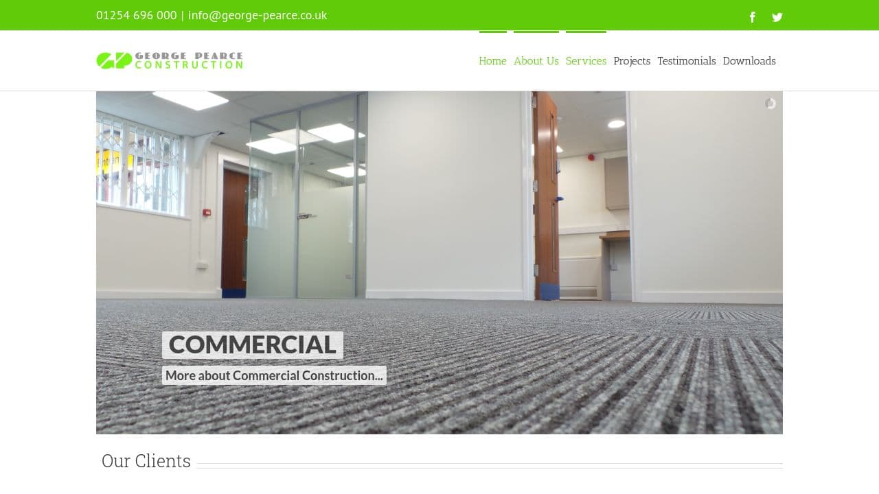 GEORGE PEARCE & SONS LTD website screenshot