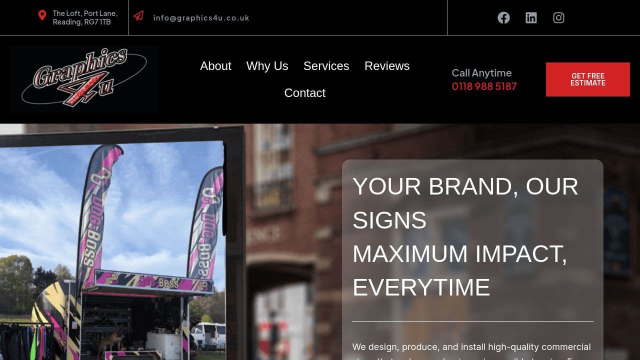 GRAPHICS 4U LTD website screenshot