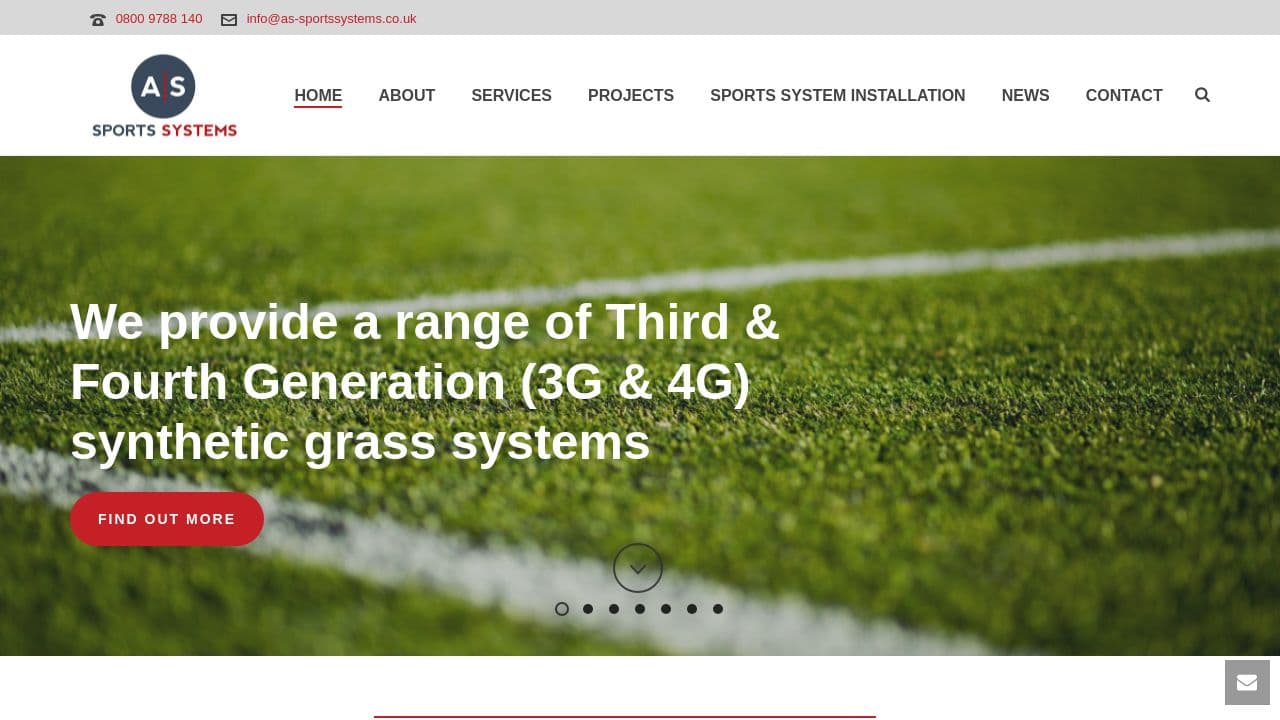 A S SPORTS SYSTEMS LTD website screenshot