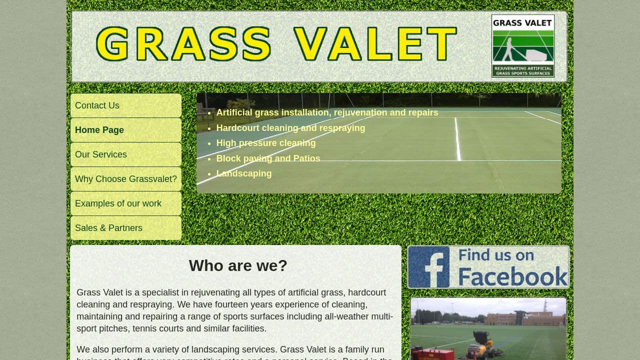 GRASS VALET COMPANY LIMITED website screenshot