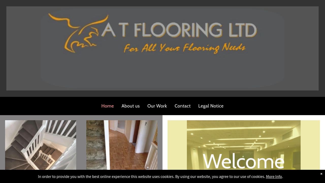A T FLOORING LIMITED website screenshot