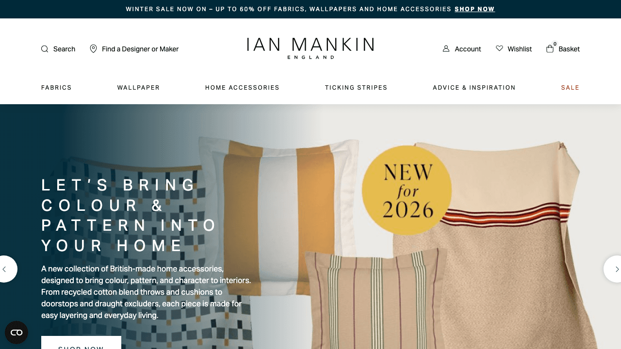 Ian Mankin Natural Fabrics
