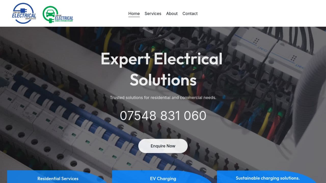 COWLING ELECTRICAL & DEVELOPMENT LTD website screenshot