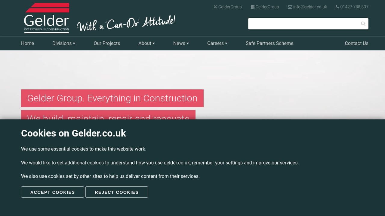 A & A L GELDER & SON LIMITED website screenshot