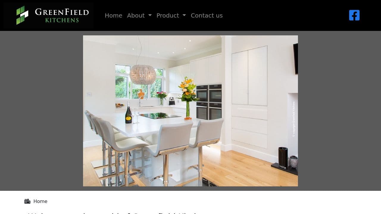 GREENFIELD KITCHENS LTD website screenshot