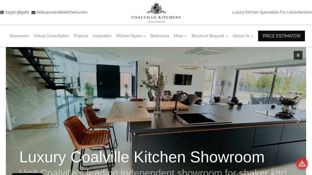 COALVILLE KITCHENS & BEDROOMS LIMITED website screenshot