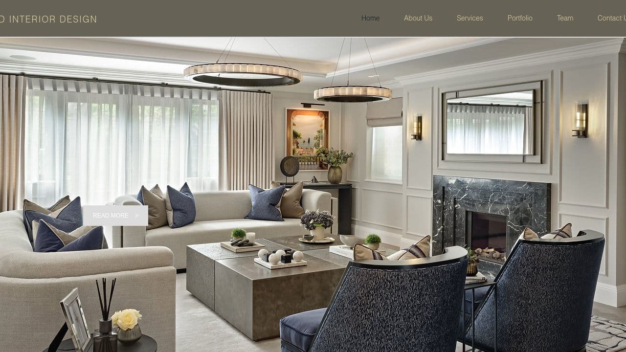 DD INTERIOR DESIGN LTD website screenshot