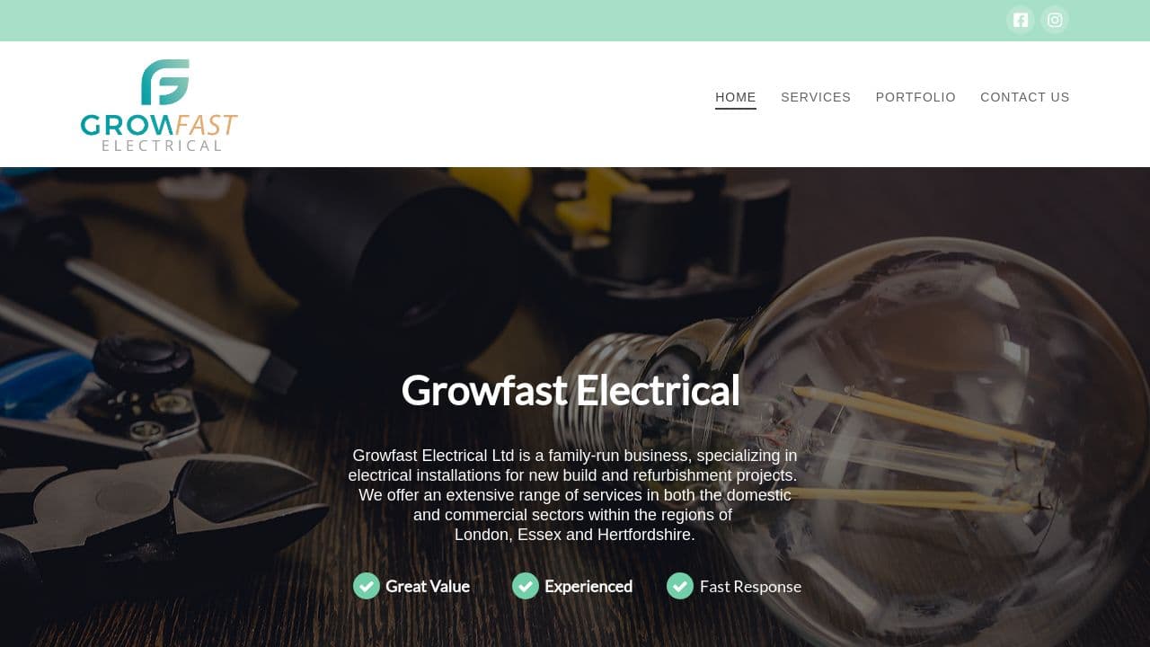 GROWFAST ELECTRICAL LIMITED website screenshot