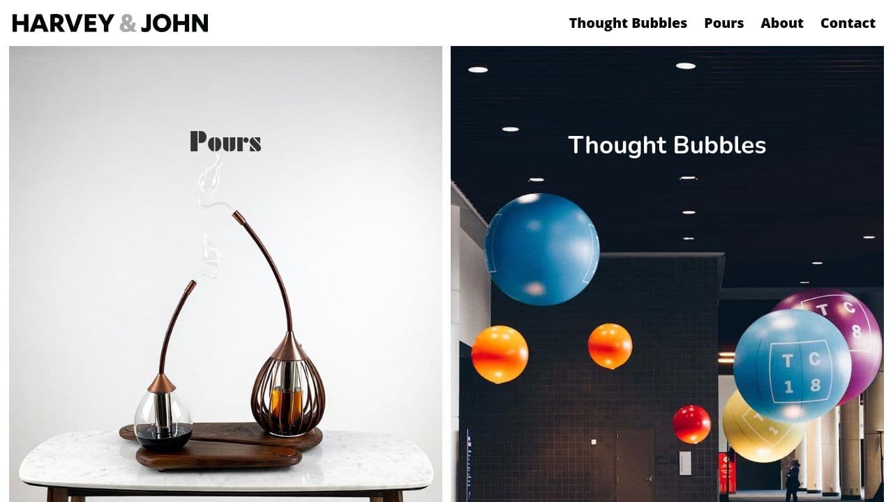 HARVEY & JOHN LTD website screenshot