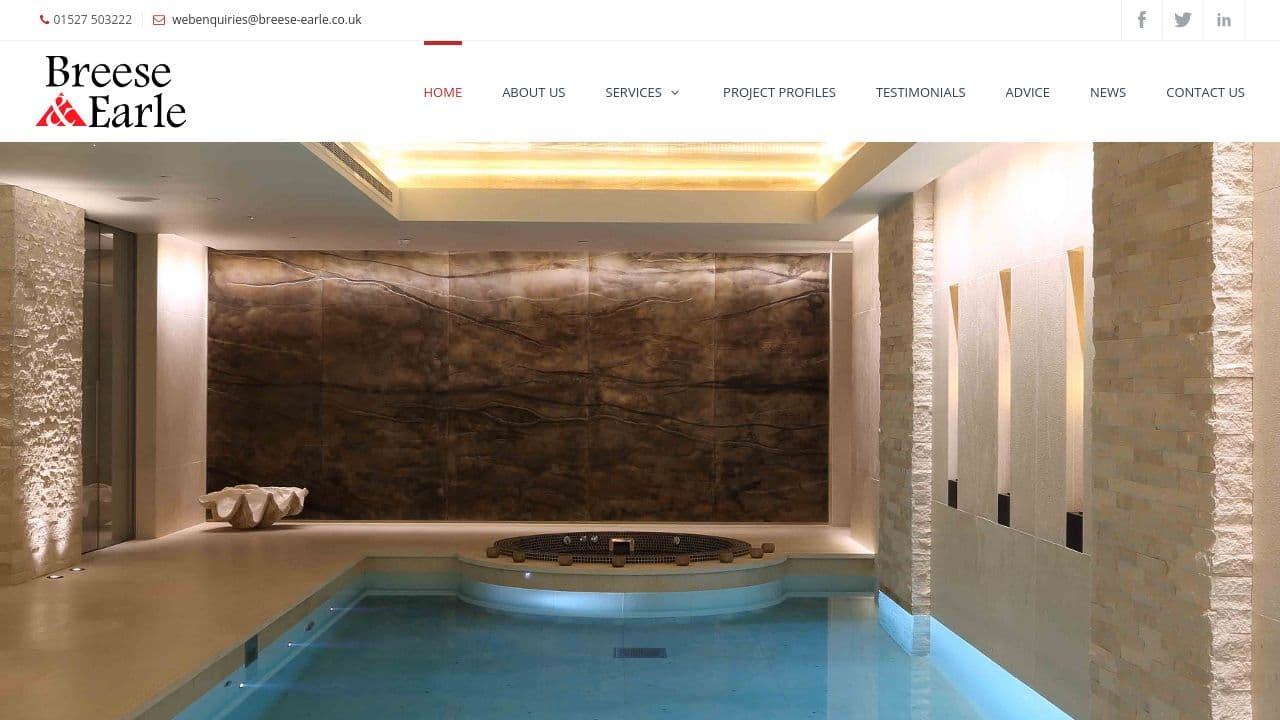 BREESE & EARLE ELECTRICAL SERVICES LIMITED website screenshot