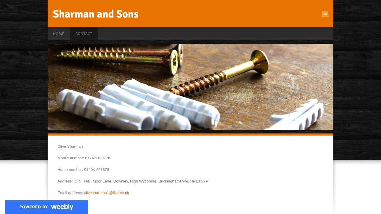 C SHARMAN & SONS LIMITED website screenshot