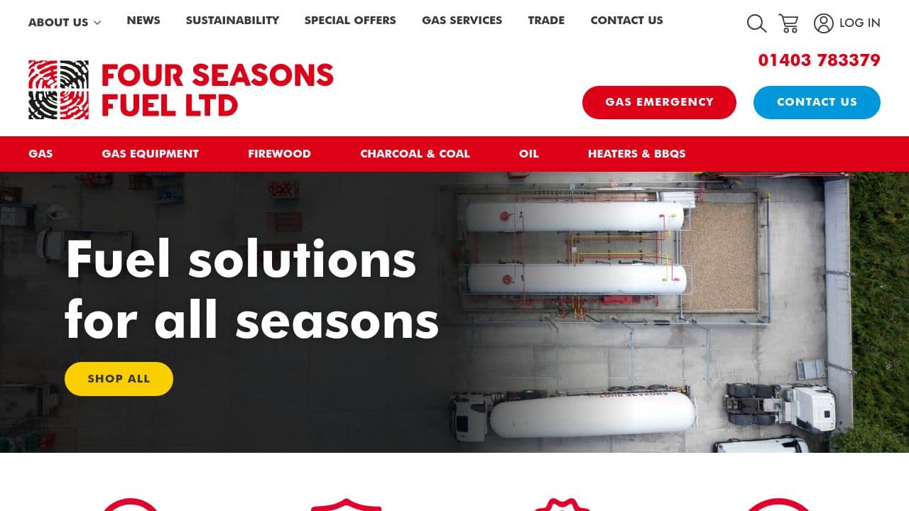 4 SEASONS GAS LIMITED website screenshot