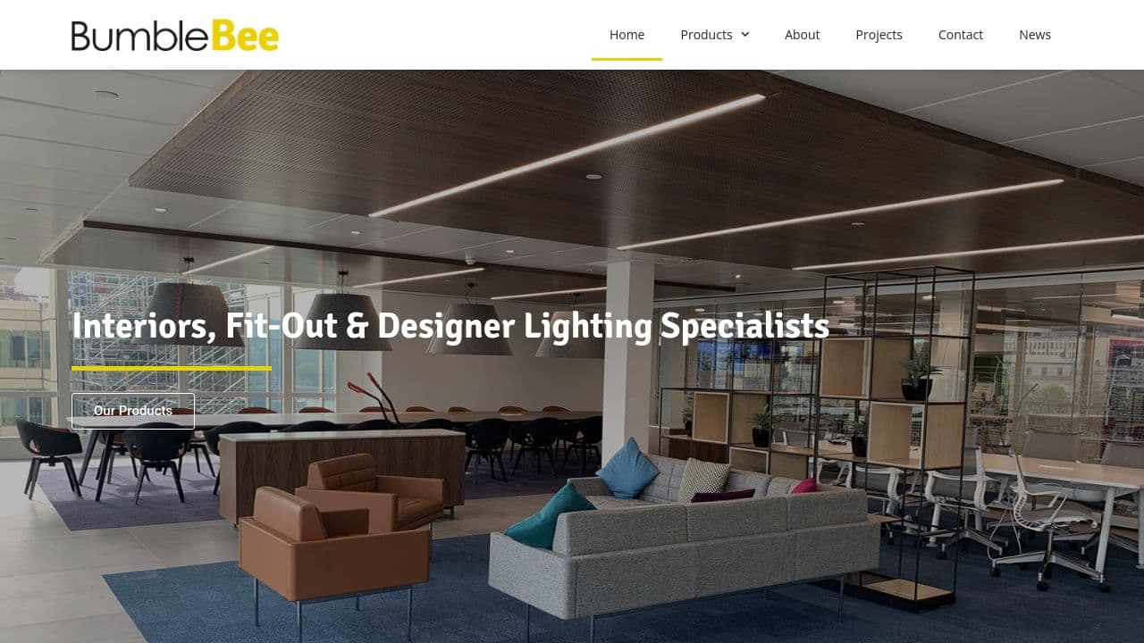 BUMBLEBEE LIGHTING LIMITED website screenshot