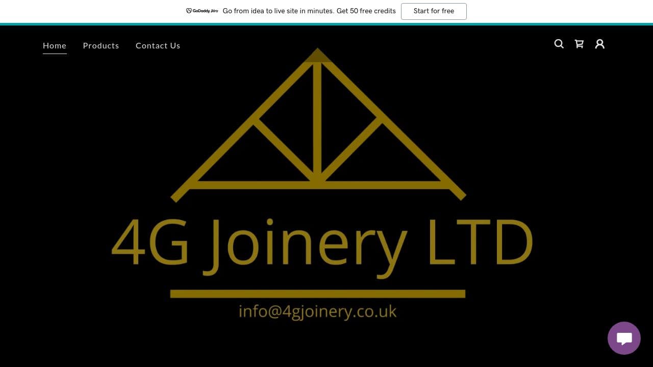 4G JOINERY LTD website screenshot