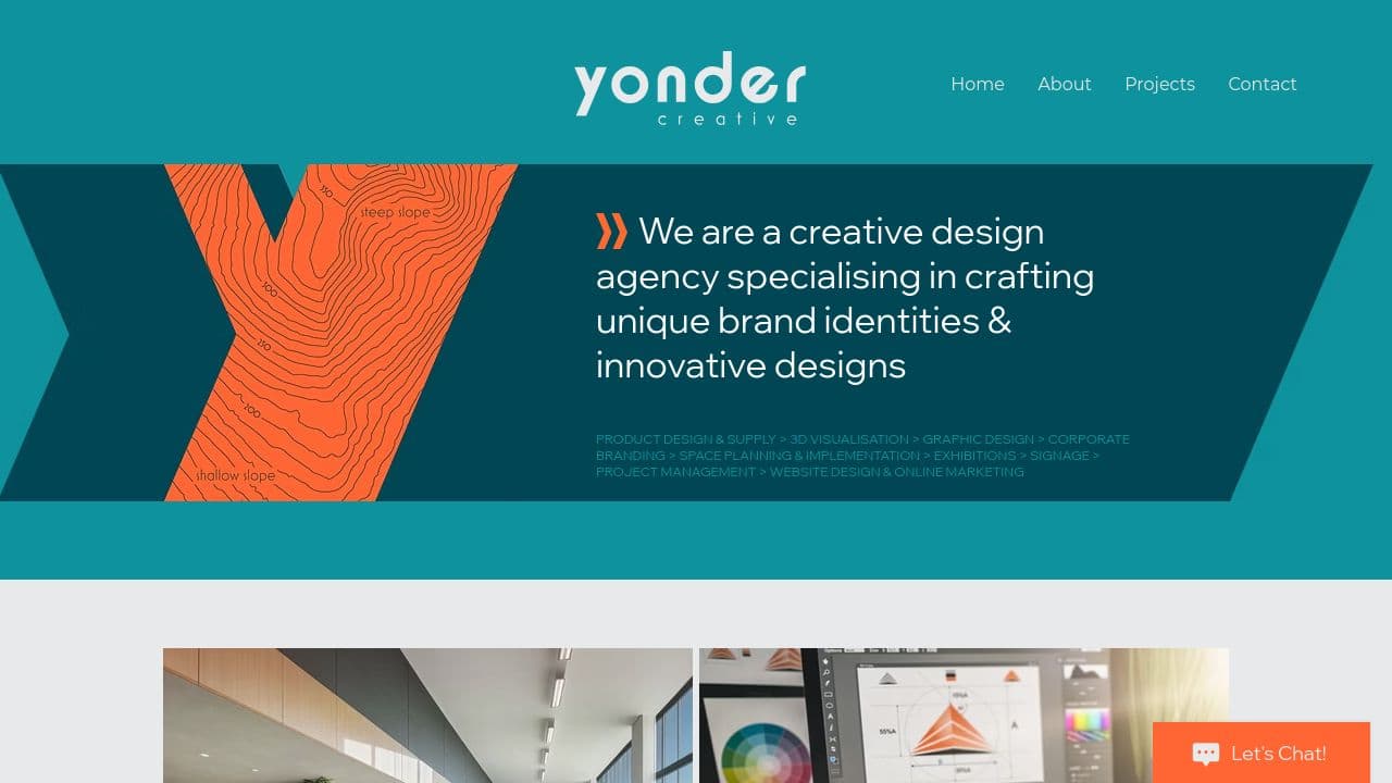YONDER CREATIVE LIMITED website screenshot