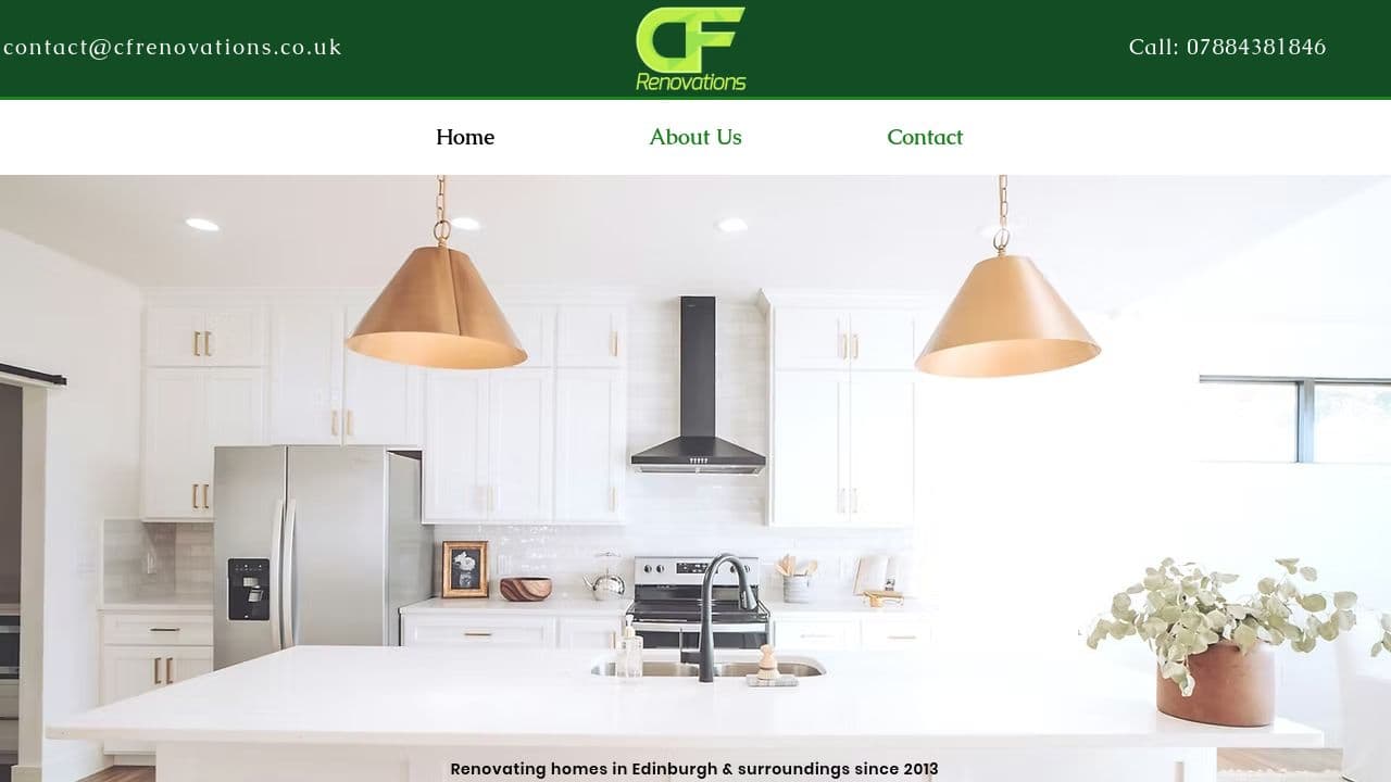 CF RENOVATIONS LTD website screenshot