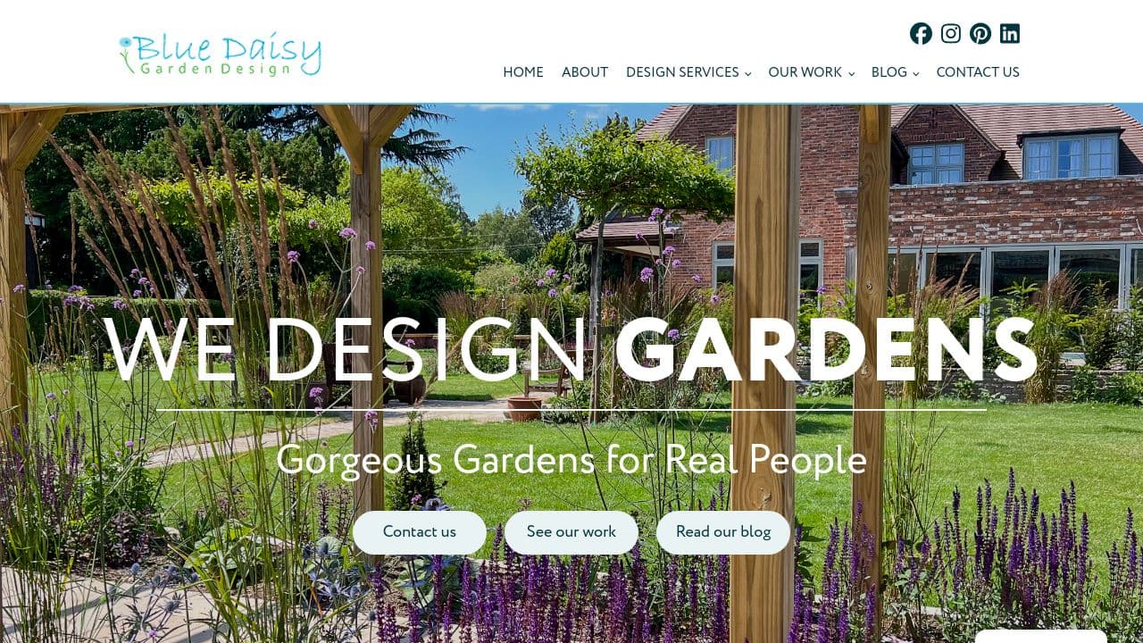BLUE DAISY GARDEN DESIGN LTD website screenshot
