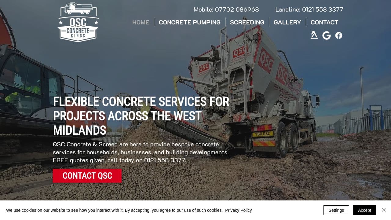 4 BS CONCRETE & SCREED LTD website screenshot