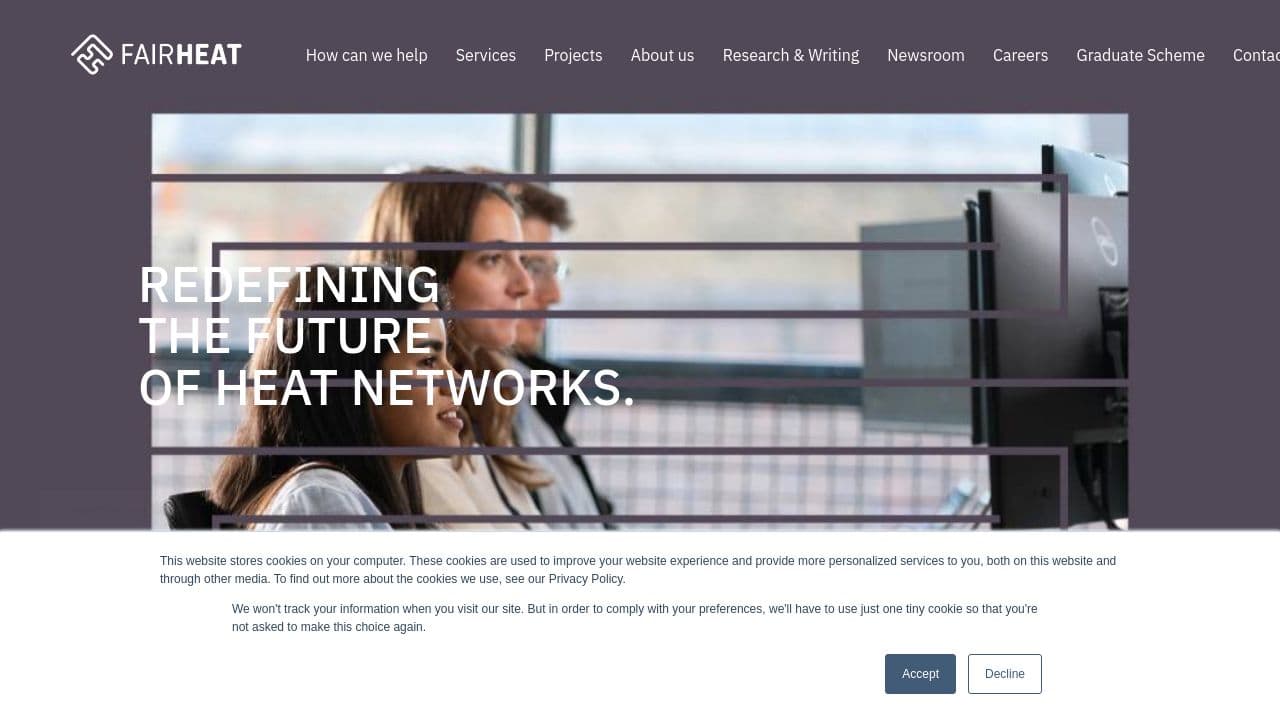 FAIR HEAT LIMITED website screenshot