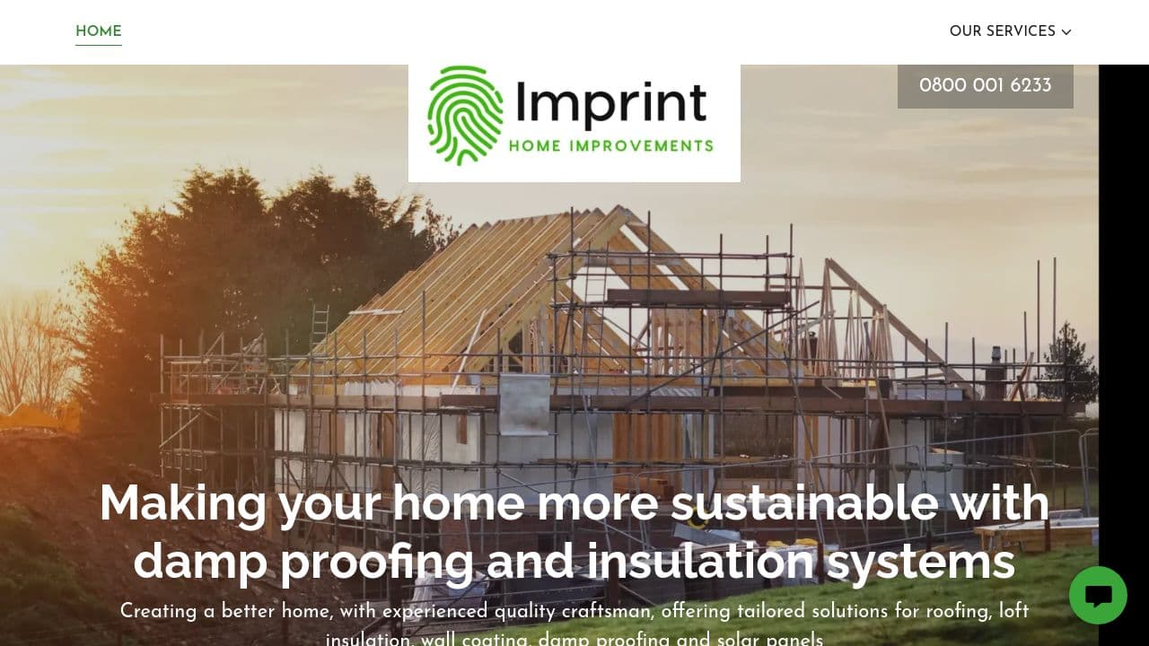 IMPRINT HOME IMPROVEMENTS LIMITED website screenshot