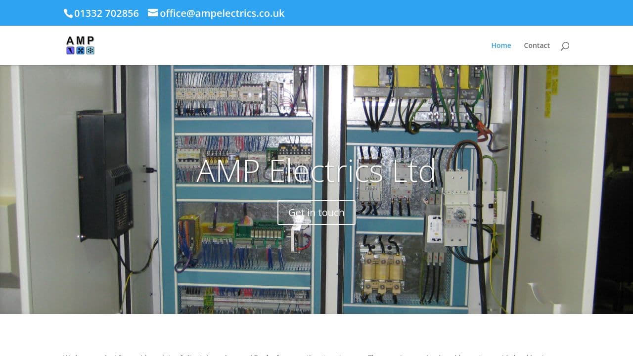 AMP ELECTRICS LIMITED website screenshot
