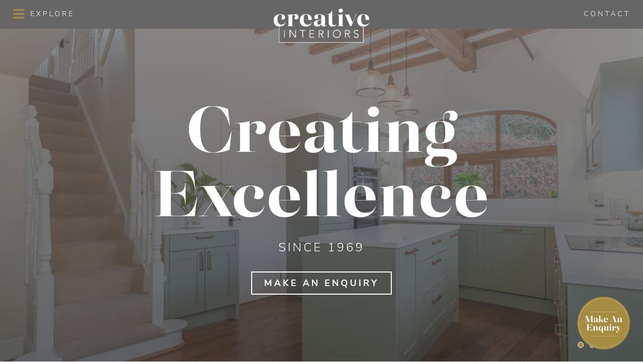 CREATIVE INTERIORS NOTTINGHAM LTD website screenshot