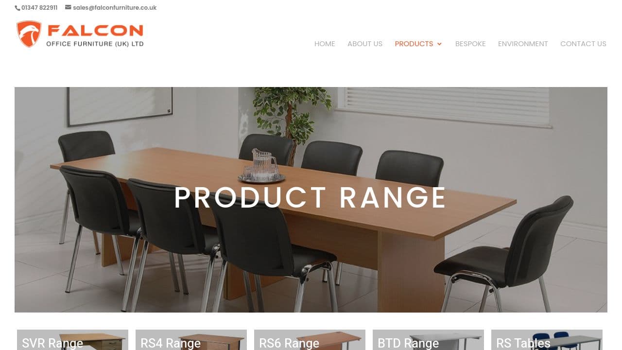 FALCON OFFICE FURNITURE (UK) LIMITED website screenshot
