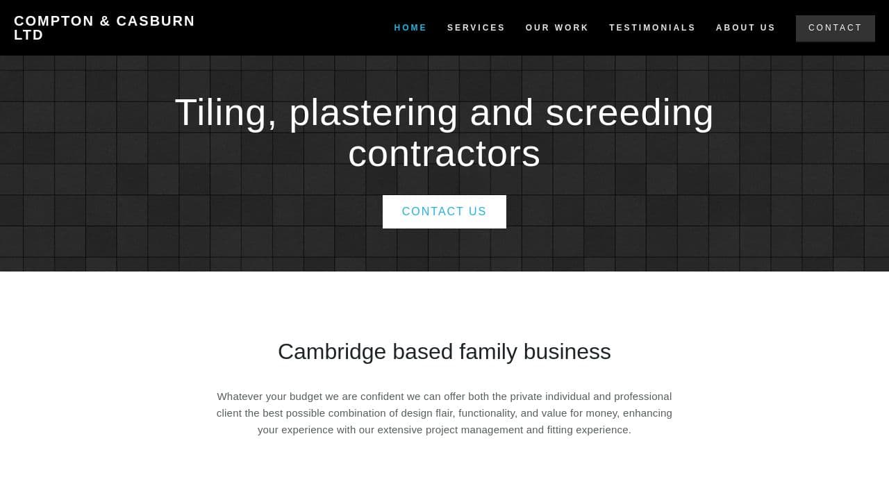COMPTON & CASBURN LIMITED website screenshot
