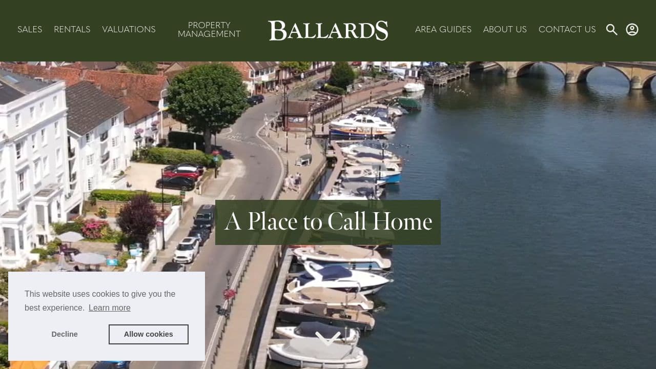 A. BALLARD LIMITED website screenshot