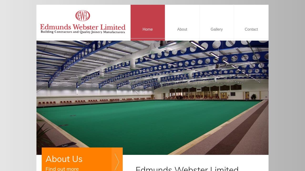 EDMUNDS WEBSTER JOINERY LIMITED website screenshot