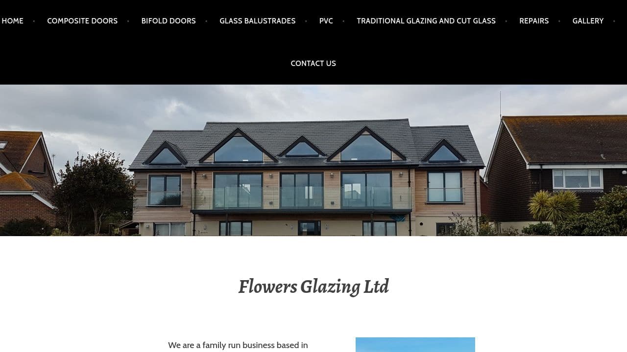 FLOWERS GLAZING LIMITED website screenshot