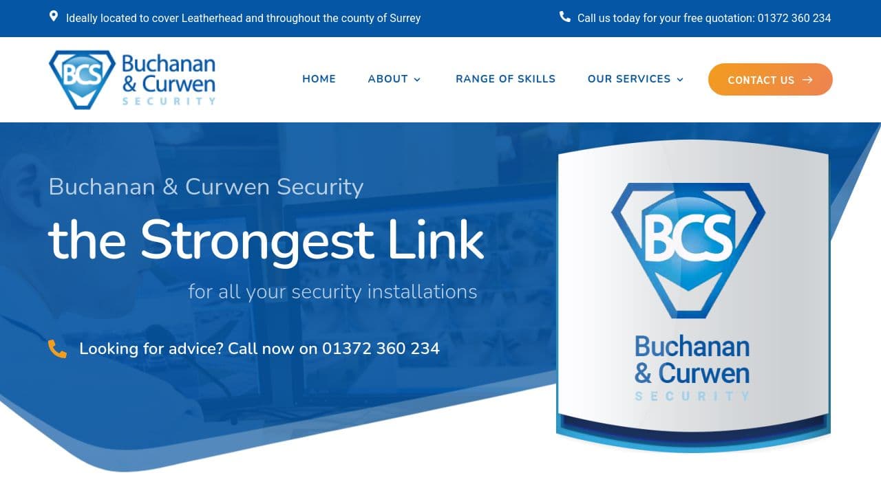 BUCHANAN & CURWEN SECURITY LIMITED website screenshot