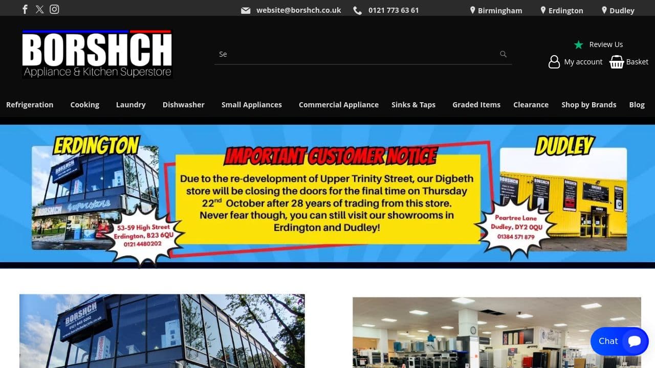 BORSHCH LIMITED website screenshot