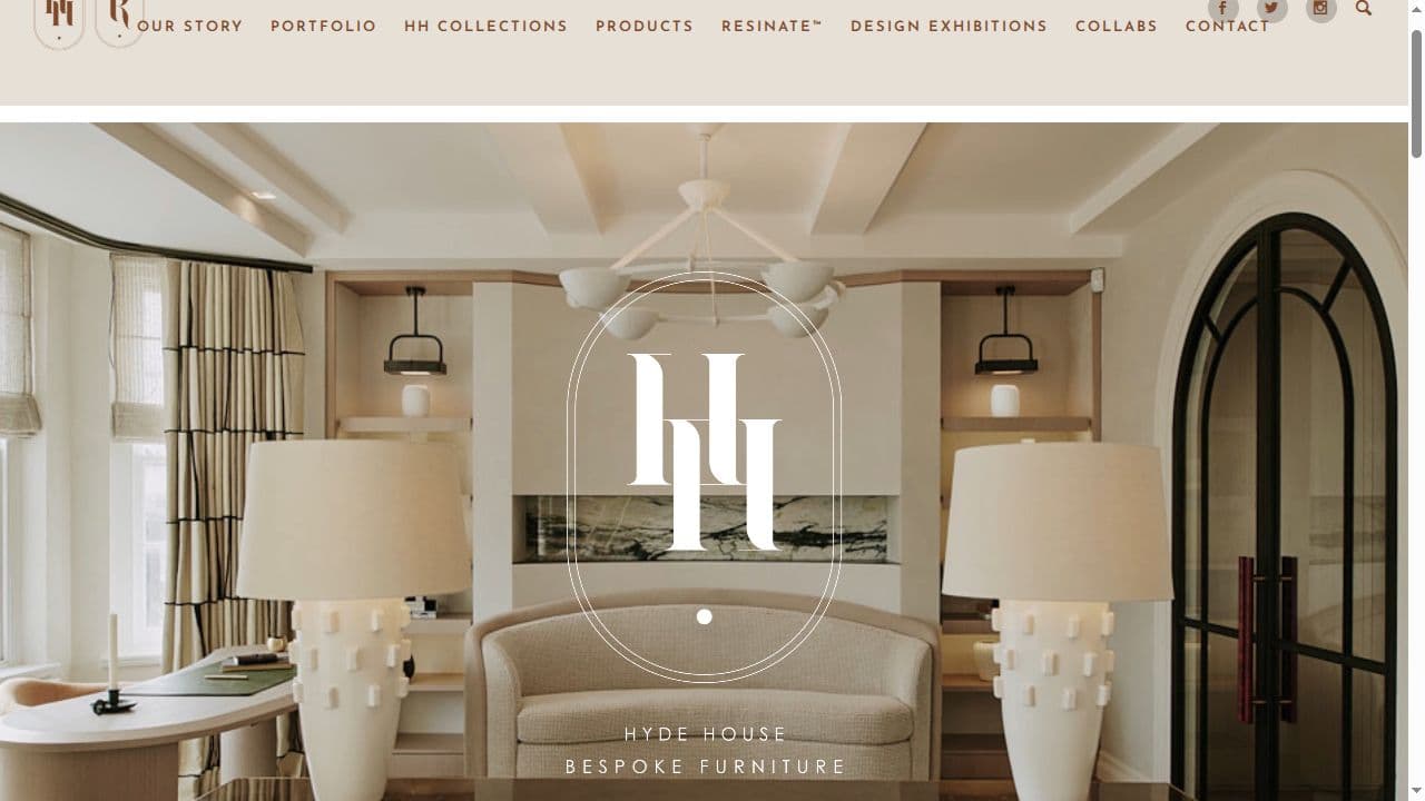 HYDE HOUSE LTD website screenshot